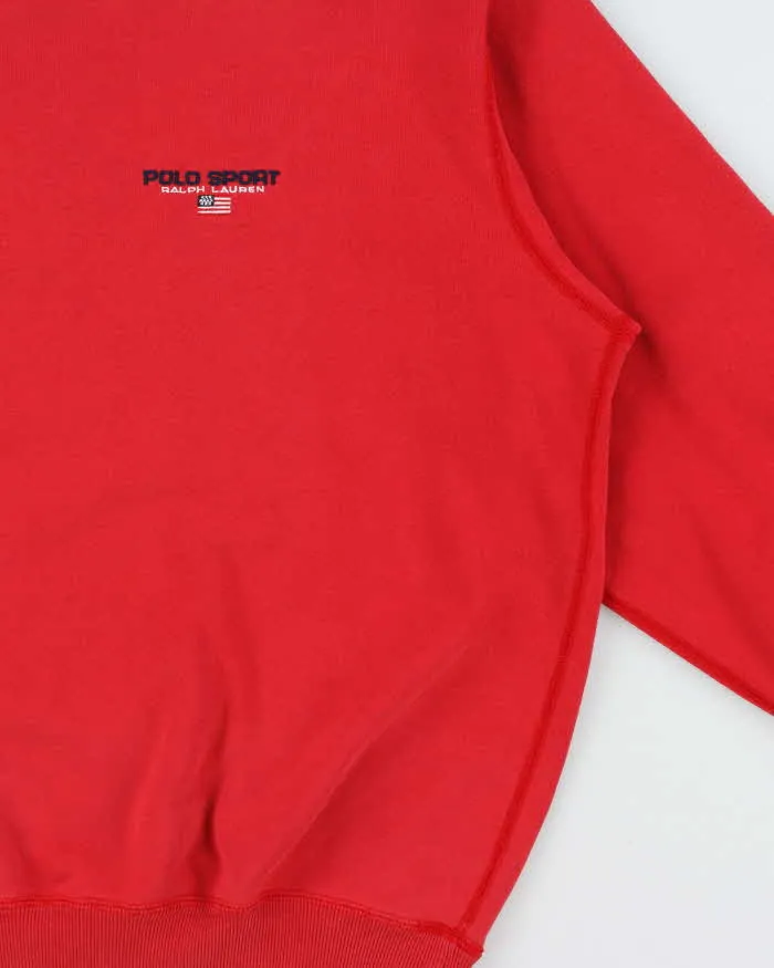 Vintage 1990s Polo Sport Ralph Lauren Classic Crewneck Sweatshirt - L sold by Rokit product image thumbnail 3