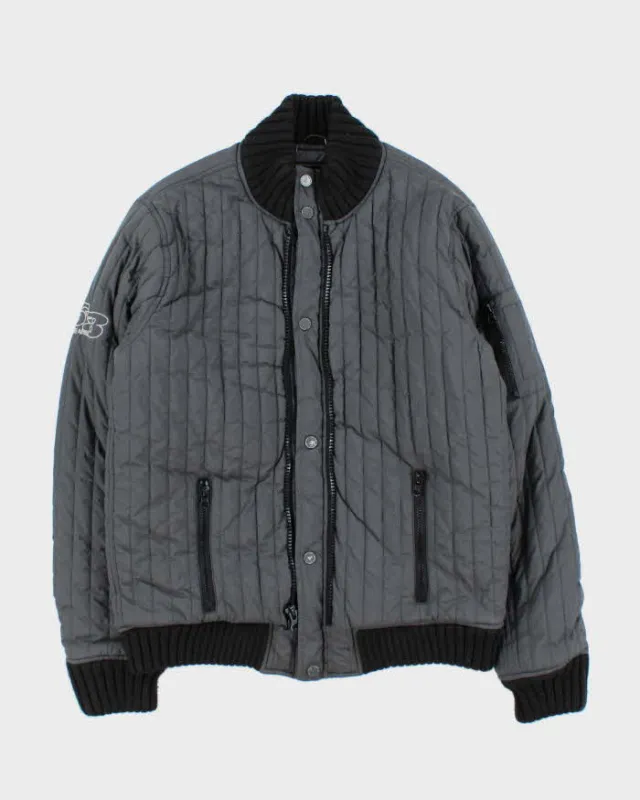 Vintage Y2K 00s Junker Denim 68 Ribbed Puffer Jacket - S sold by Rokit