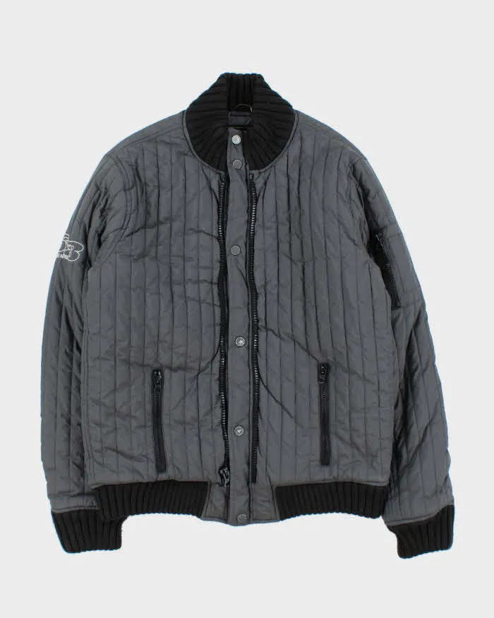 Vintage Y2K 00s Junker Denim 68 Ribbed Puffer Jacket - S sold by Rokit
