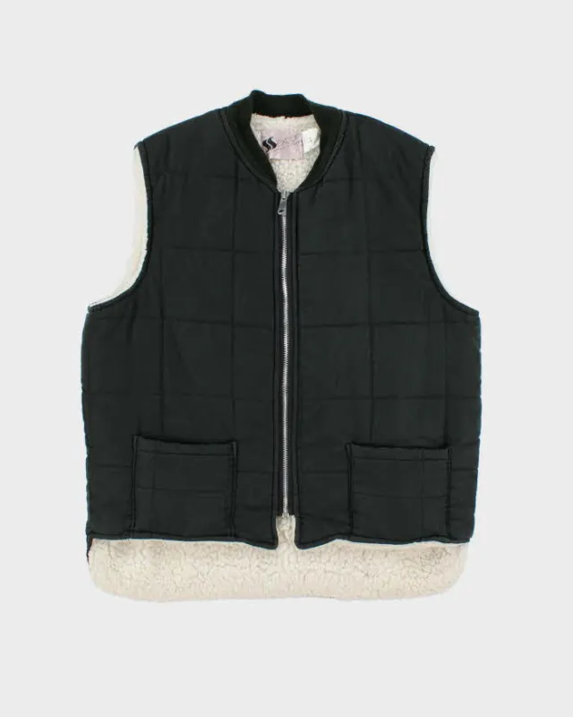 Vintage 1970s Sexton Sherpa Lined Drop Tail Gilet - M sold by Rokit