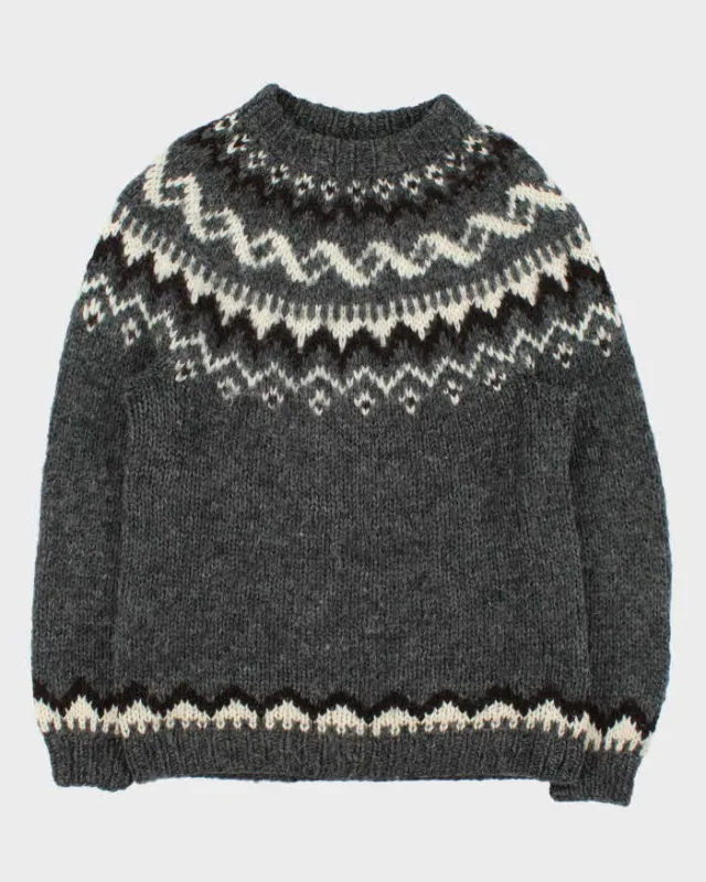 Vintage Handknitting Association Of Iceland Wool Nordic Chunky Knit Jumper - XL sold by Rokit