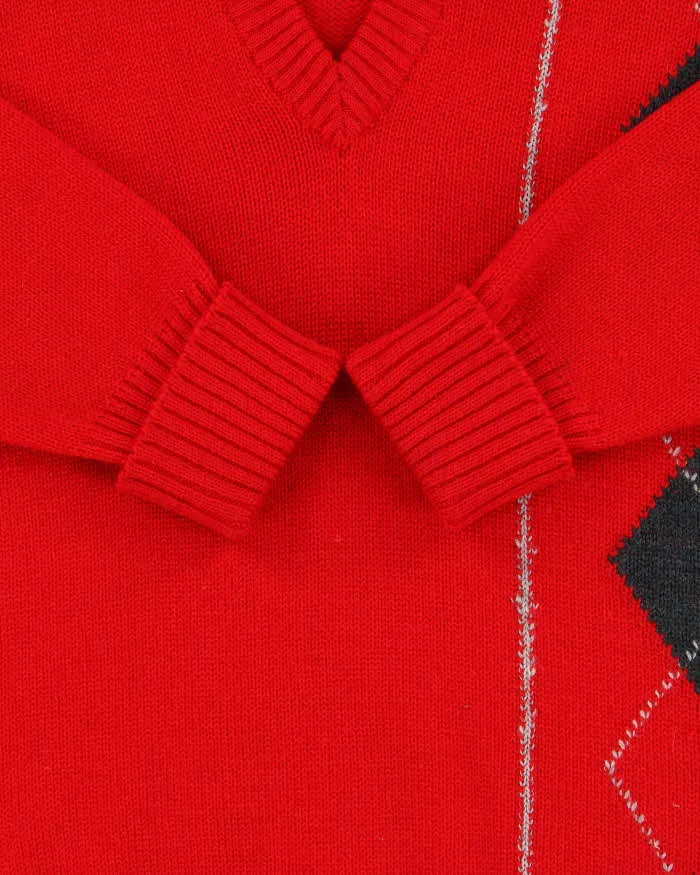 Vintage Parkhurst Wool V-neck Jumper - L sold by Rokit product image thumbnail 4