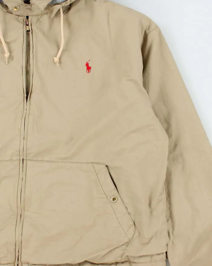 Vintage 1990s Polo Ralph Lauren Fleece Lined Hooded Harrington Jacket - M sold by Rokit product image thumbnail 3