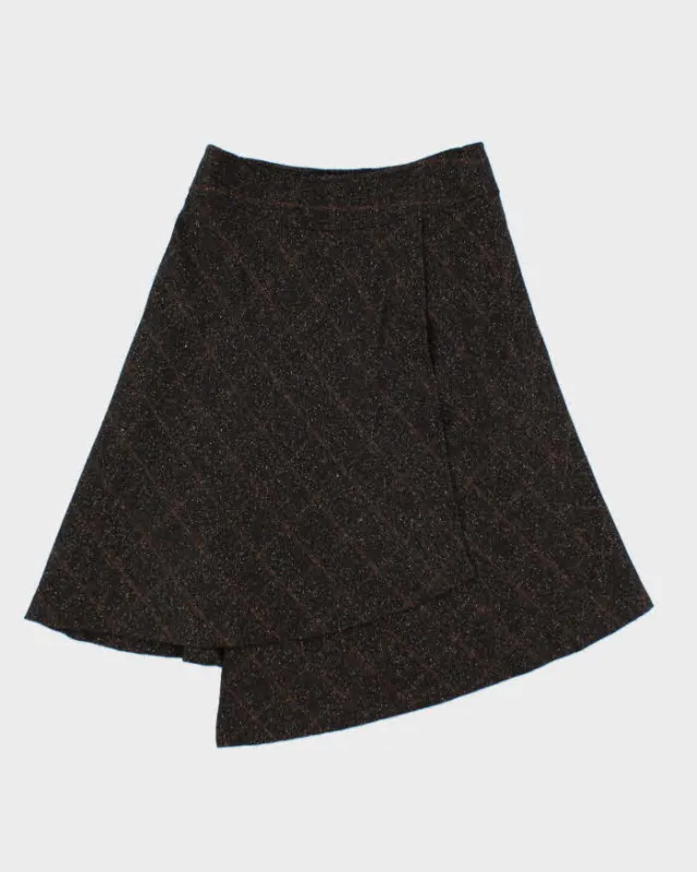 Vintage 00s Vussy Faux Wrap Asymmetric Hem Skirt - XS sold by Rokit