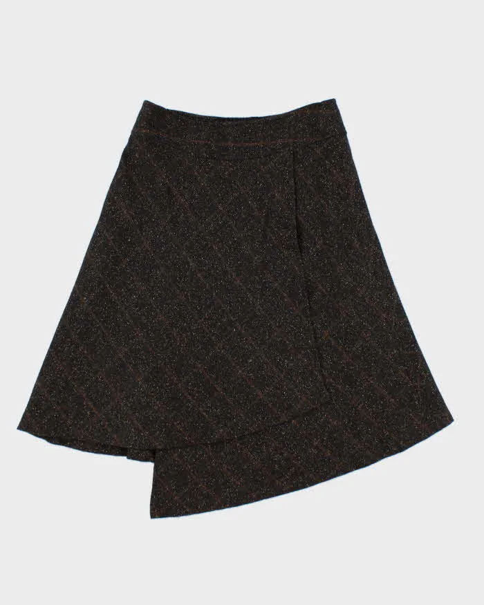 Vintage 00s Vussy Faux Wrap Asymmetric Hem Skirt - XS sold by Rokit