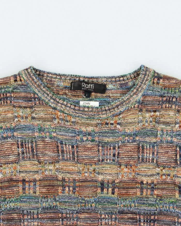 Vintage Raffi Textured Knit Jumper - L sold by Rokit product image thumbnail 5