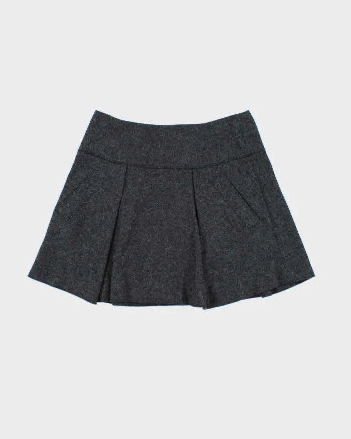 Vintage 00s Vince Wool Blend Mini Skirt - S sold by Rokit
