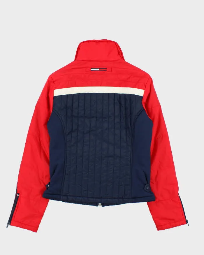 Vintage Y2K 00s Tommy Hilfiger Jeans Women's Ribbed Puffer Jacket - M sold by Rokit product image thumbnail 2