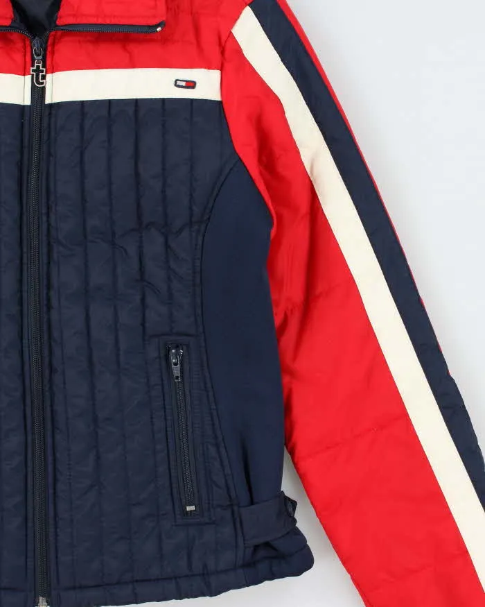 Vintage Y2K 00s Tommy Hilfiger Jeans Women's Ribbed Puffer Jacket - M sold by Rokit product image thumbnail 3