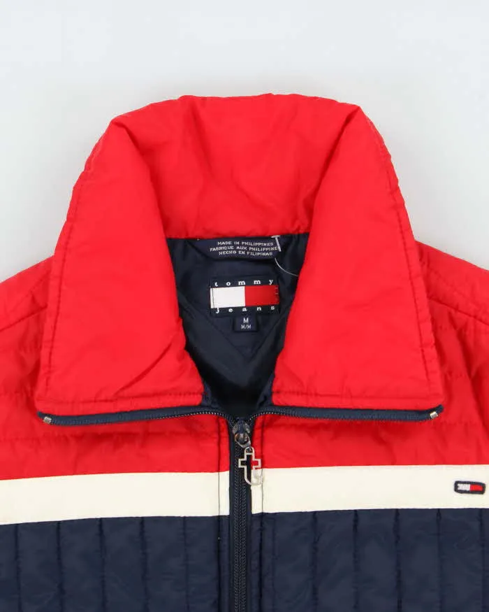 Vintage Y2K 00s Tommy Hilfiger Jeans Women's Ribbed Puffer Jacket - M sold by Rokit product image thumbnail 5