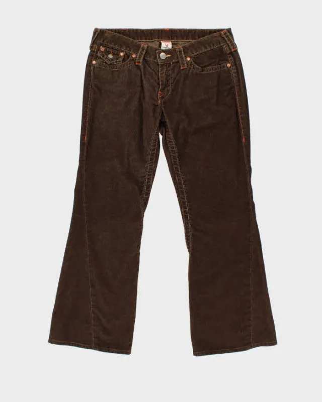 Vintage Y2k 00s True Religion Flared Corduroy Trousers - W32 L29 made by True Religion