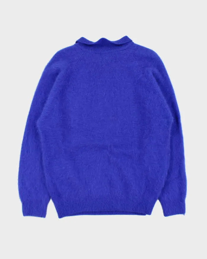 Vintage 80s Clasile Angora & Wool Collard Jumper - L sold by Rokit product image thumbnail 2