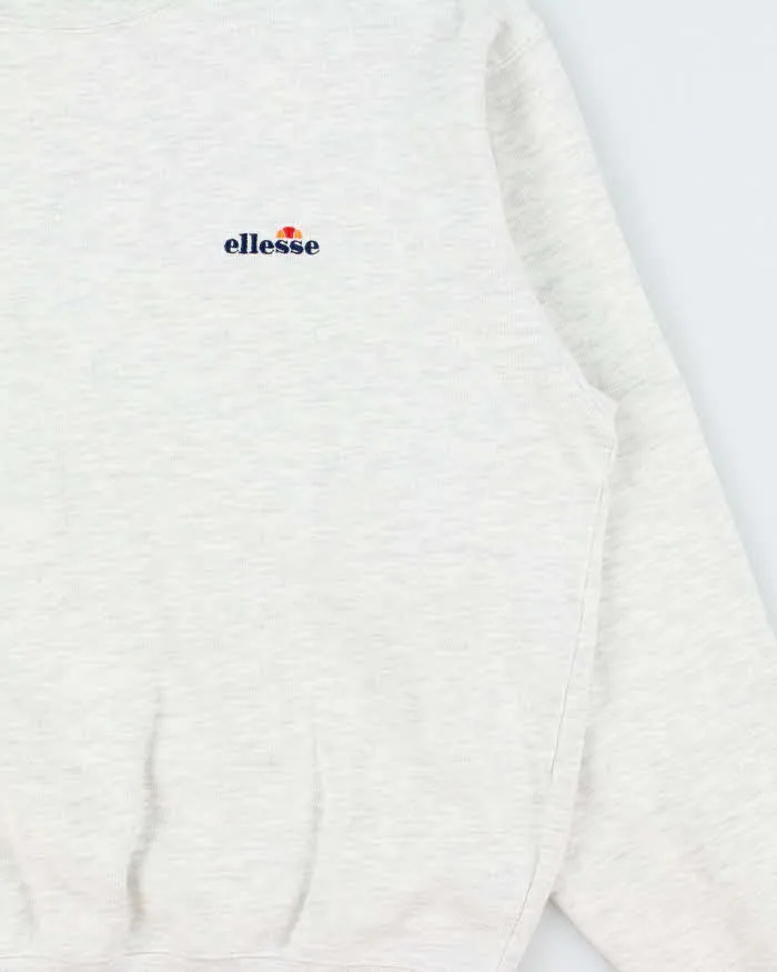 Vintage 1990s Ellesse Grey Marl Logo Crewneck Sweatshirt - L sold by Rokit product image thumbnail 3