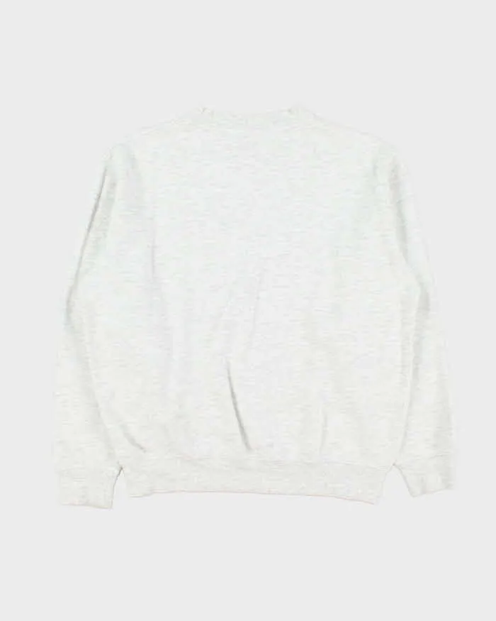 Vintage 1990s Ellesse Grey Marl Logo Crewneck Sweatshirt - L sold by Rokit product image thumbnail 2