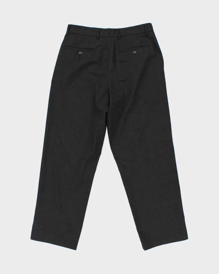 Vintage 1990s Pierre Cardin Wool Blend Pleated Wide Leg Trousers - W32 L30 sold by Rokit product image thumbnail 2