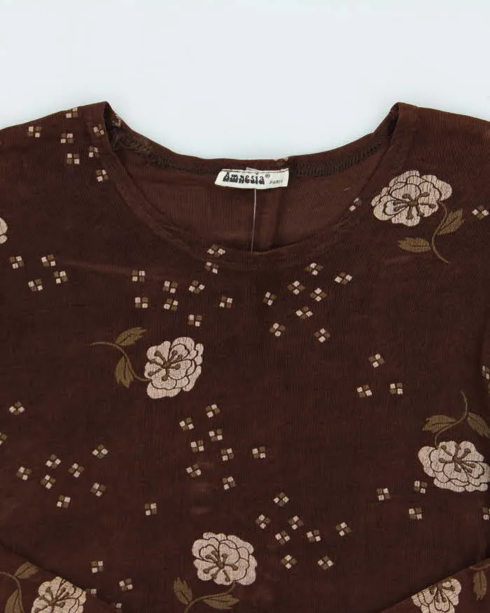 Vintage 90s Amnesia Long Sleeve Slinky Top - S sold by Rokit product image thumbnail 5