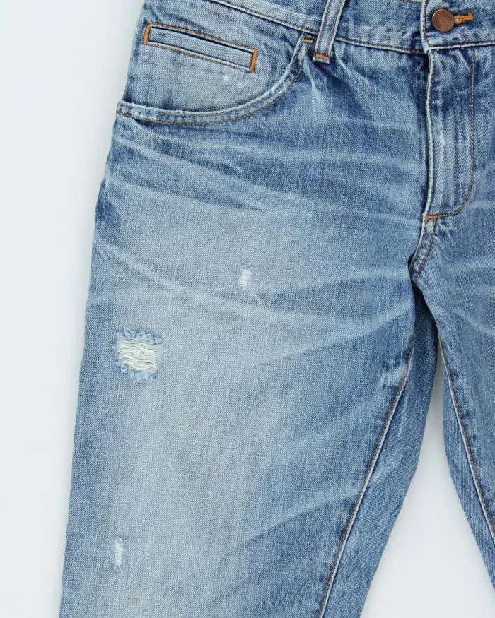 Vintage Dolce & Gabbana Light Denim Distressed Slim Fit Jeans - W32 L29 sold by Rokit product image thumbnail 5