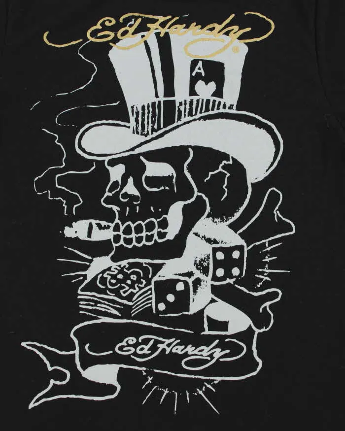 Vintage Ed Hardy Women's Missy Cross Crewneck T-Shirt - L sold by Rokit product image thumbnail 3