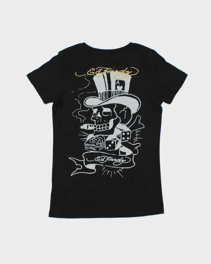 Vintage Ed Hardy Women's Missy Cross Crewneck T-Shirt - L sold by Rokit product image thumbnail 2