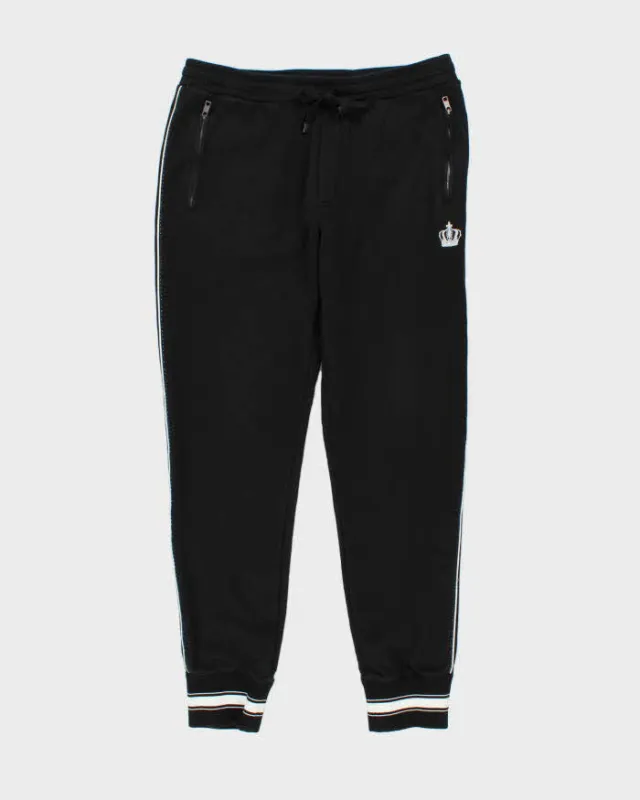 Dolce & Gabbana Crown Patch Slim Fit Elastic Cuff Tracksuit Bottoms - L made by Dolce & Gabanna