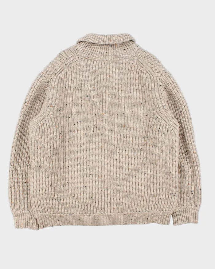 Vintage 1990s Inis Crafts Irish Merino Wool Chunky Shawl Cardigan - L sold by Rokit product image thumbnail 2