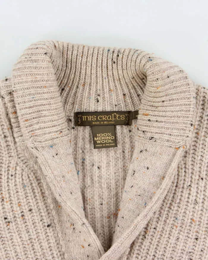 Vintage 1990s Inis Crafts Irish Merino Wool Chunky Shawl Cardigan - L sold by Rokit product image thumbnail 5