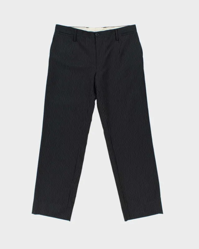 Vintage Y2K 00s Dolce & Gabbana Pinstripe Wool Straight Leg Trousers - W34 L30 made by Dolce & Gabanna