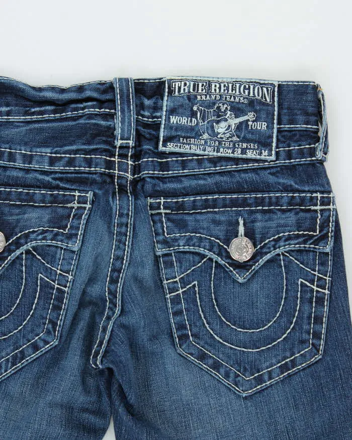 Vintage True Religion Billy Big T Indigo Denim Women's Straight Leg Jeans - W30 L29 sold by Rokit product image thumbnail 3