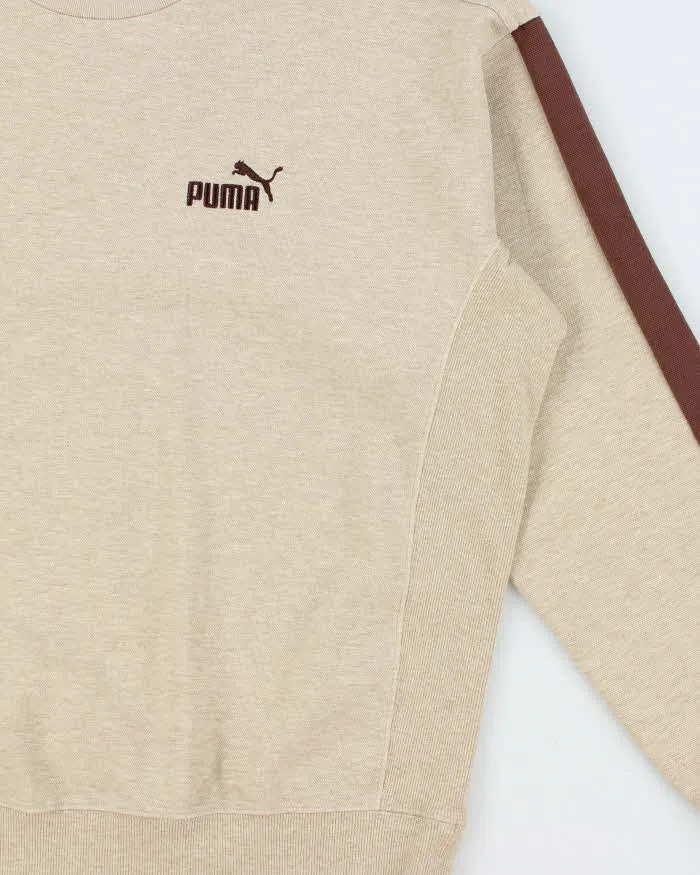 Puma Striped Sleeve Logo Crewneck Sweatshirt - M sold by Rokit product image thumbnail 3