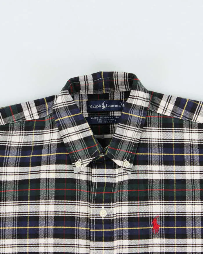 Vintage 1990s Polo Ralph Lauren Tartan Long Sleeve Shirt - M sold by Rokit product image thumbnail 5