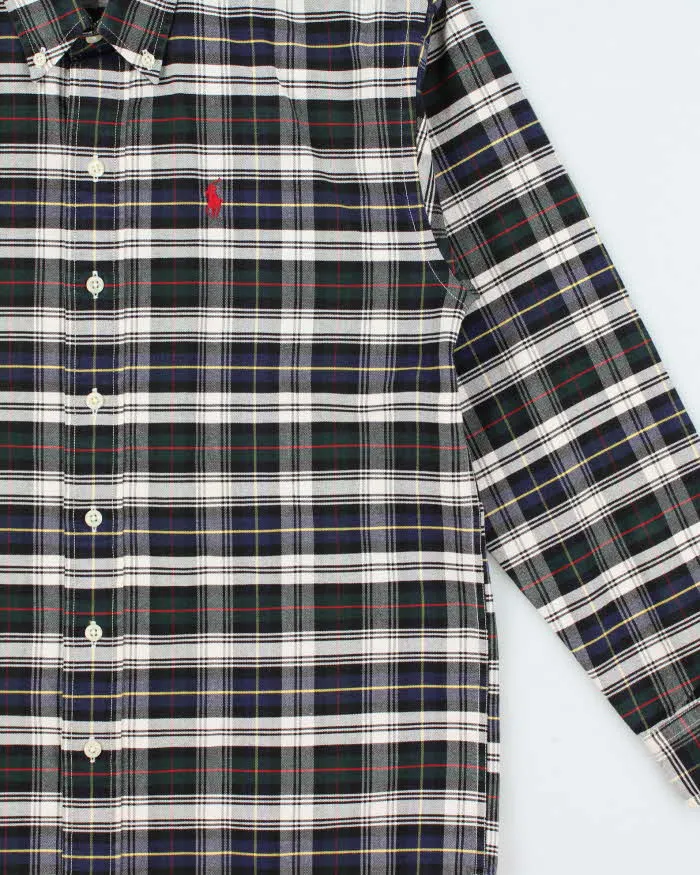 Vintage 1990s Polo Ralph Lauren Tartan Long Sleeve Shirt - M sold by Rokit product image thumbnail 3