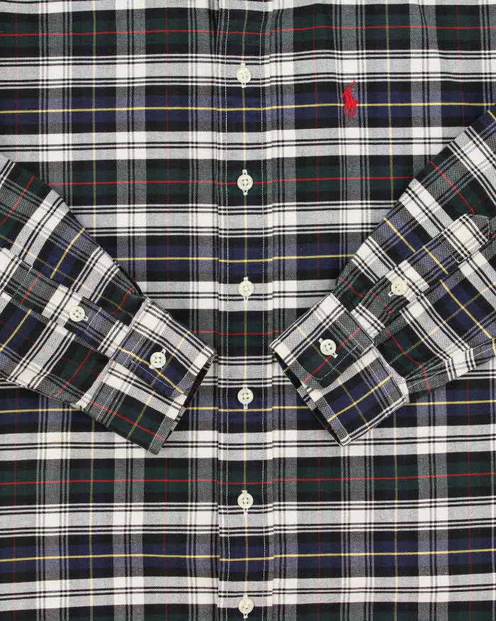 Vintage 1990s Polo Ralph Lauren Tartan Long Sleeve Shirt - M sold by Rokit product image thumbnail 4