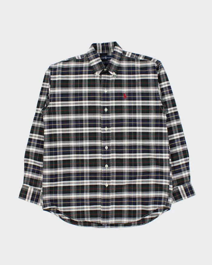 Vintage 1990s Polo Ralph Lauren Tartan Long Sleeve Shirt - M sold by Rokit