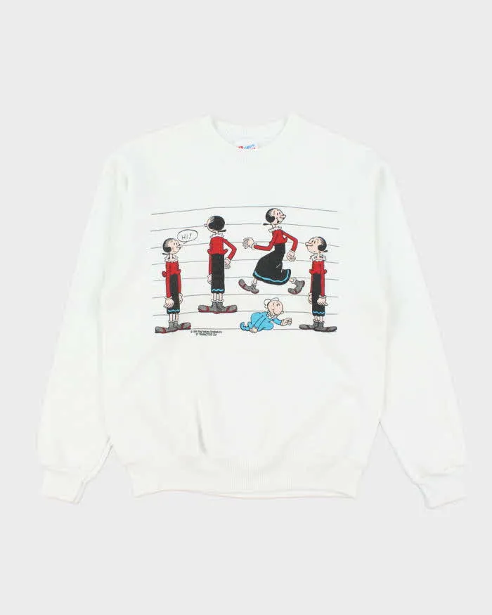 Vintage 1994 Hanes 'Olive Oil' Popeye Crewneck Sweatshirt - M sold by Rokit