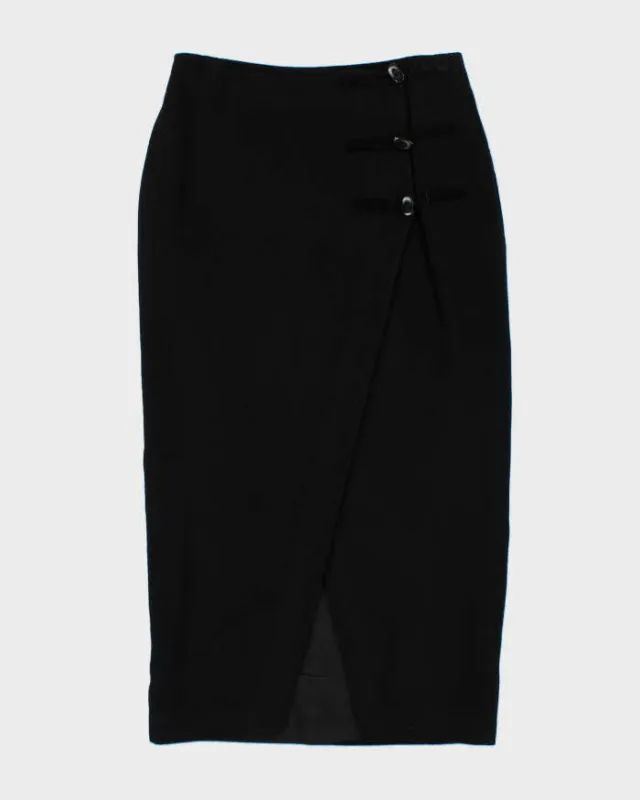 Vintage 90s Nolita Toggle Detail Wool & Angora Skirt - S sold by Rokit