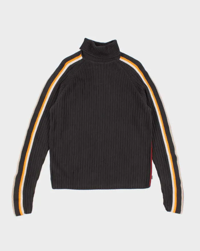 Vintage Espirit Turtle Neck Cable Knit Jumper - M sold by Rokit