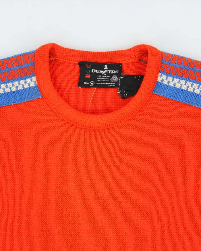 Vintage 80s Demetre Wool Crew Neck Jumper - M sold by Rokit product image thumbnail 5