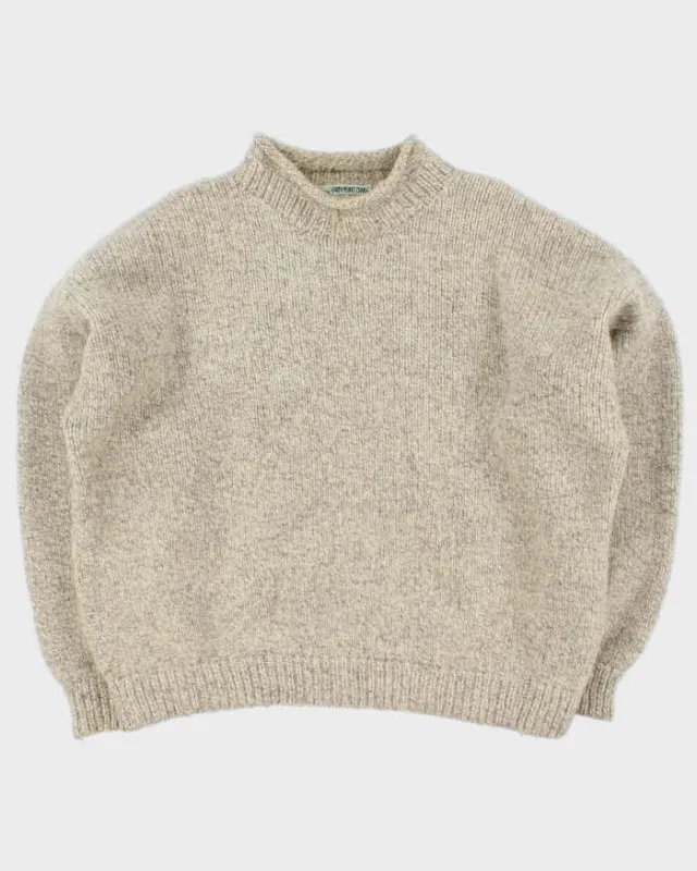 Vintage Yarn Point Crafts High Neck Chunky Wool Jumper - XXXL sold by Rokit