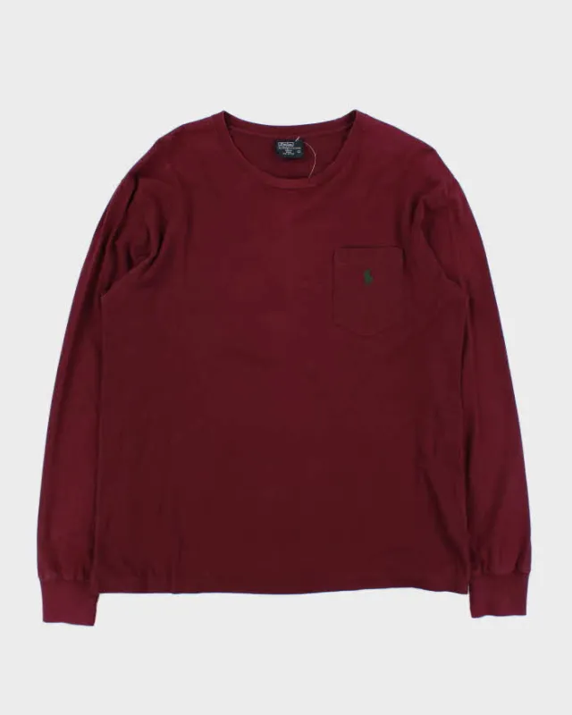 Vintage Y2K 00s Polo Ralph Lauren Long Sleeve Pocket T-Shirt - L made by Ralph Lauren