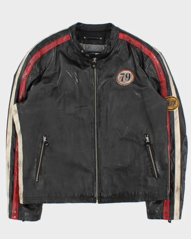 Vintage Y2K 00s Wilsons M.Julian MJX Leather Cafe Racer Biker Jacket - XL sold by Rokit