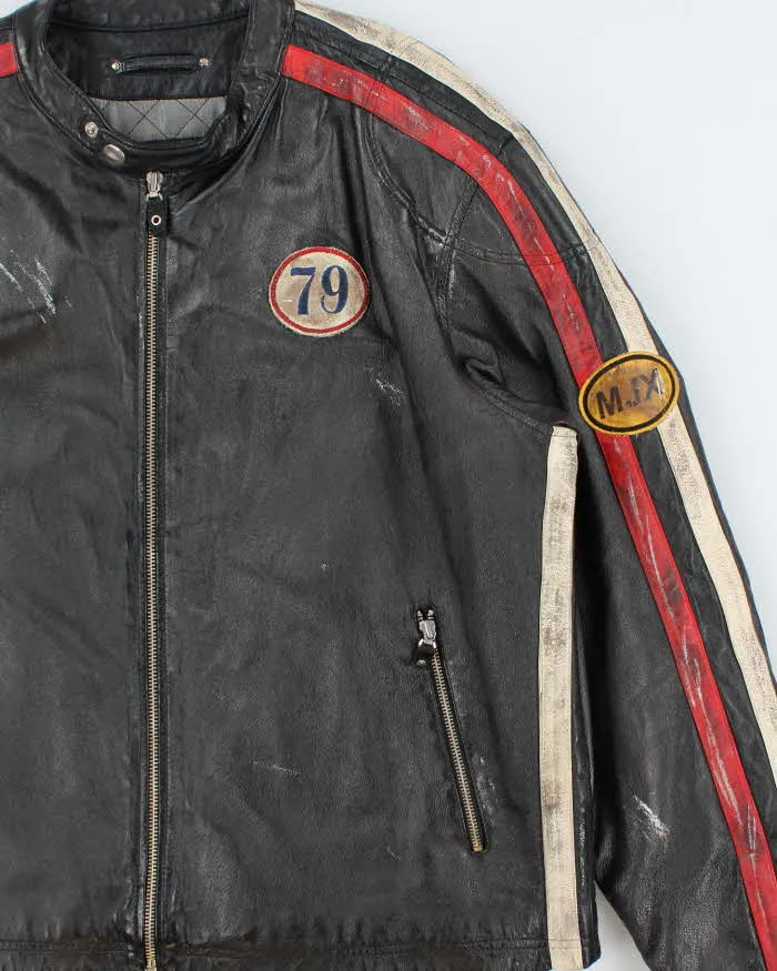 Vintage Y2K 00s Wilsons M.Julian MJX Leather Cafe Racer Biker Jacket - XL sold by Rokit product image thumbnail 4