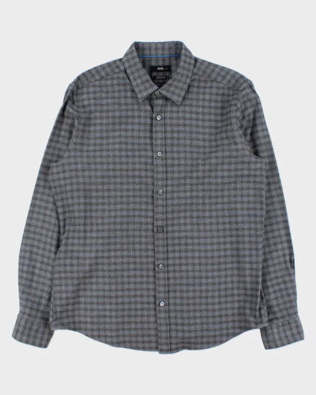 Vintage Hugo Boss Flannel Shirt - L sold by Rokit