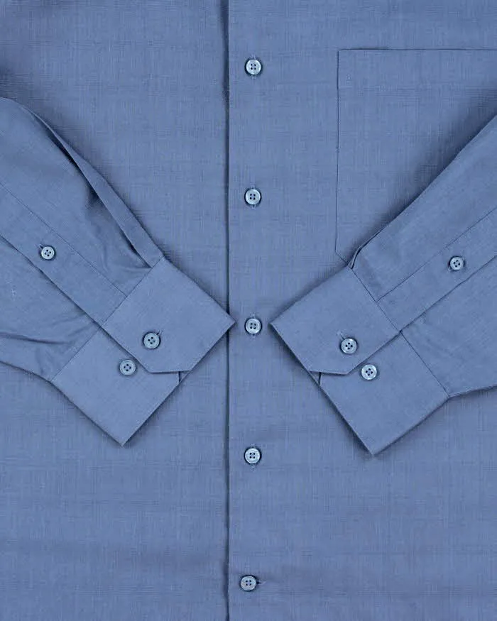 Vintage 1990s Monsieur By Givenchy Subtle Checked Long Sleeve Shirt - L sold by Rokit product image thumbnail 4