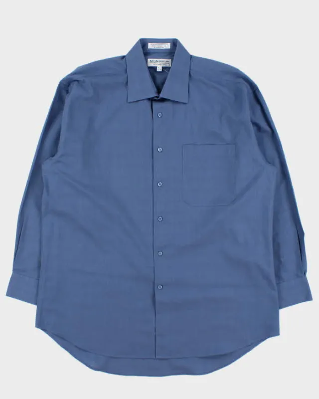 Vintage 1990s Monsieur By Givenchy Subtle Checked Long Sleeve Shirt - L sold by Rokit