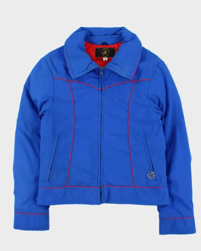 Vintage 1970s The Down People Electric Blue Ski Puffer Jacket - M sold by Rokit