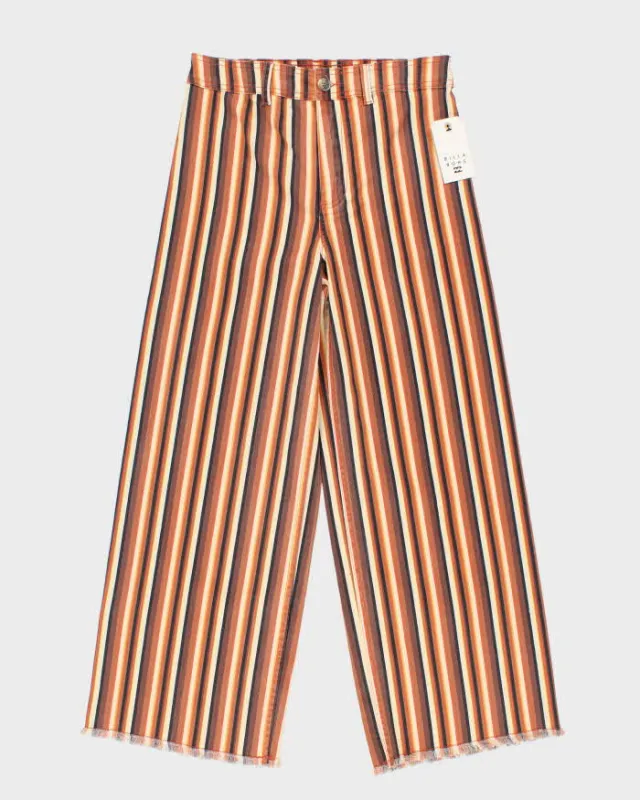 Deadstock Billabong Stripe Wide Leg Jeans - W30 L28 made by Rokit