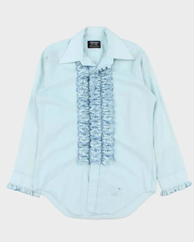 Vintage 1970s Arrow Ruffled Long Sleeve Dress Shirt - M sold by Rokit