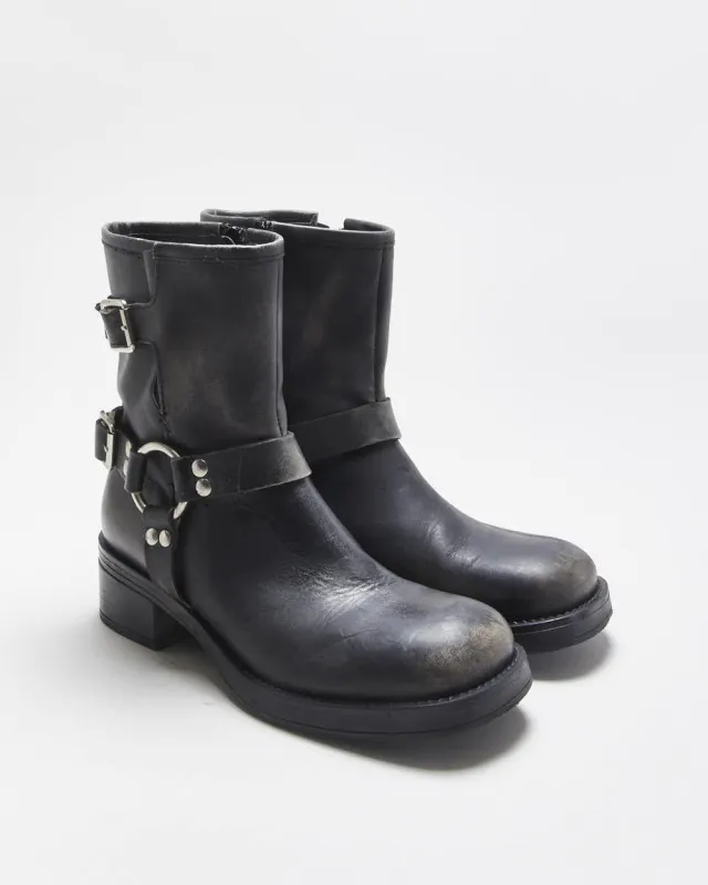 Vintage Steve Madden Biker Boots - UK6.5 sold by Rokit