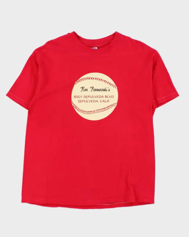 Vintage 1990s Ron Perranoski's Hanes Beefy Single Stitch Made In USA Crewneck T-Shirt - L sold by Rokit