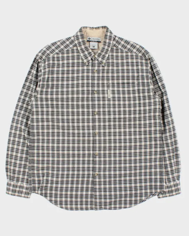 Vintage 90s Columbia Check Long Sleeve Shirt - M sold by Rokit